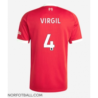 Billige Fotballdrakt Liverpool Virgil van Dijk #4 Replika Hjemmedrakt 2025-26 Kortermet